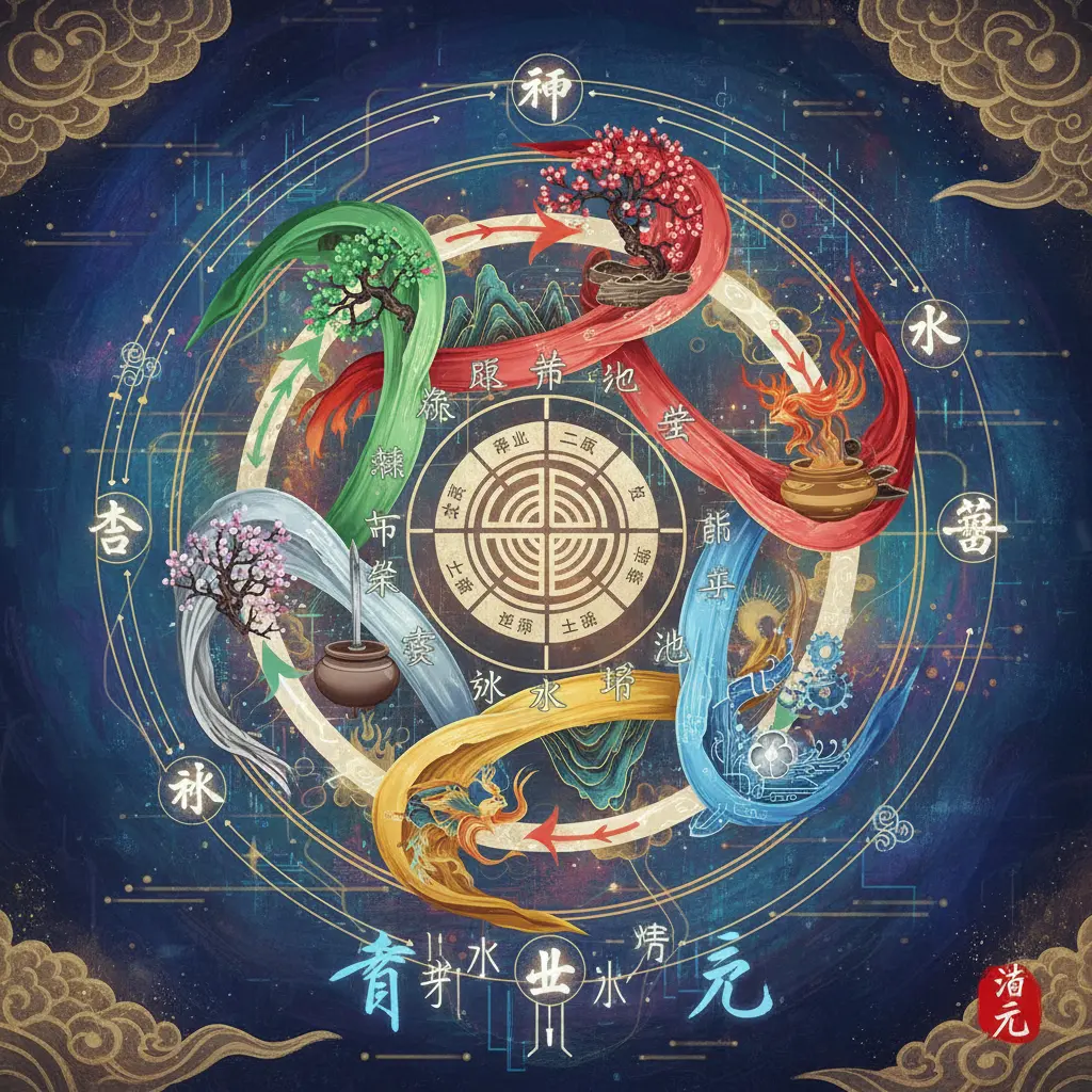 命盤八字 - 五行生剋